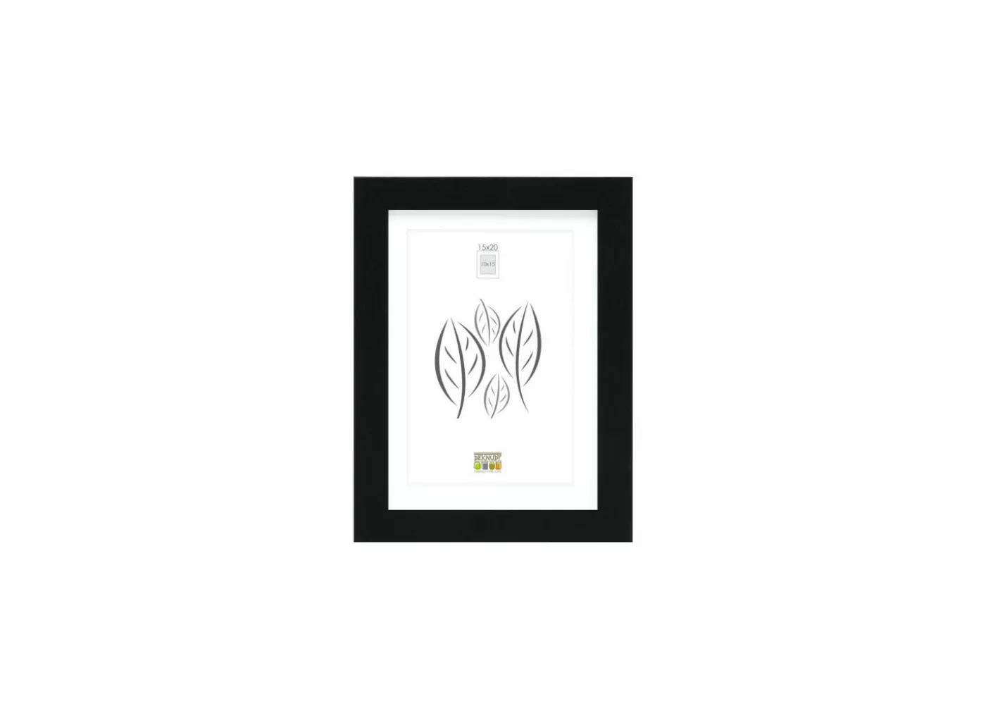 Fotokader S66KF2P1 20x15cm - hout & glas - zwart