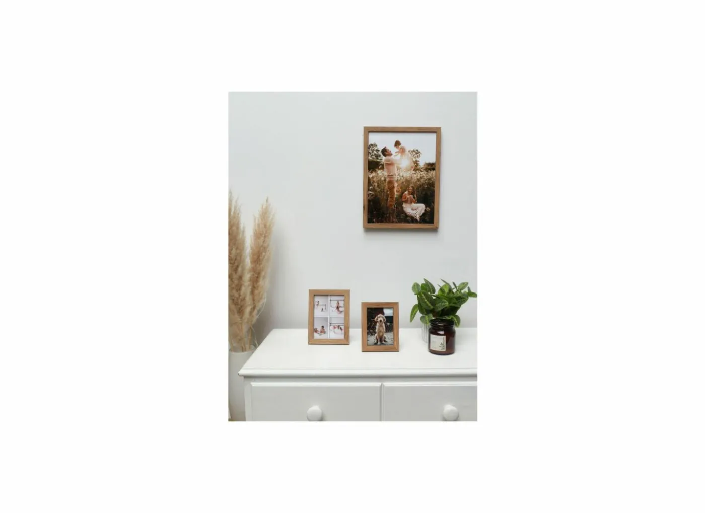 Fotokader S45SH2 30x20cm - hout & glas - bruin