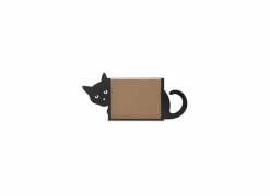 Fotokader Verborgen kat 15x10cm - metaal - zwart