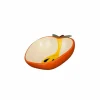 Fruitschaal Fresh appel 15,5x15cm - steen - geel