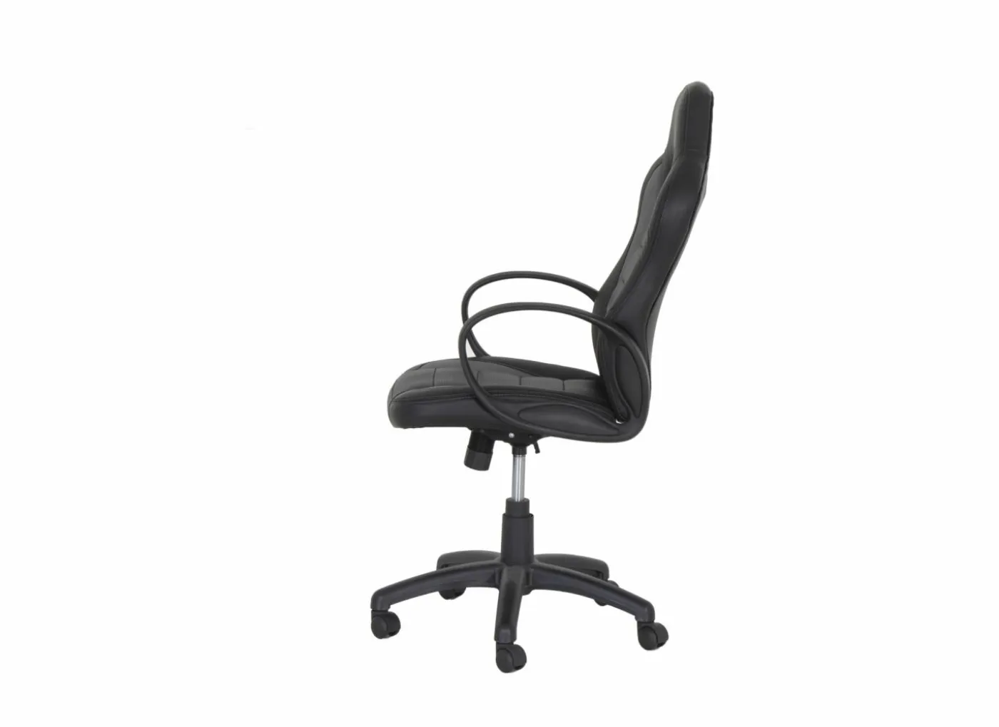 Gamestoel Maquina 60x65x120cm - lederlook - zwart & grijs