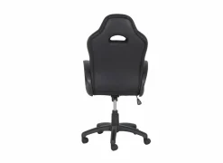 Gamestoel Maquina 60x65x120cm - lederlook - zwart & grijs