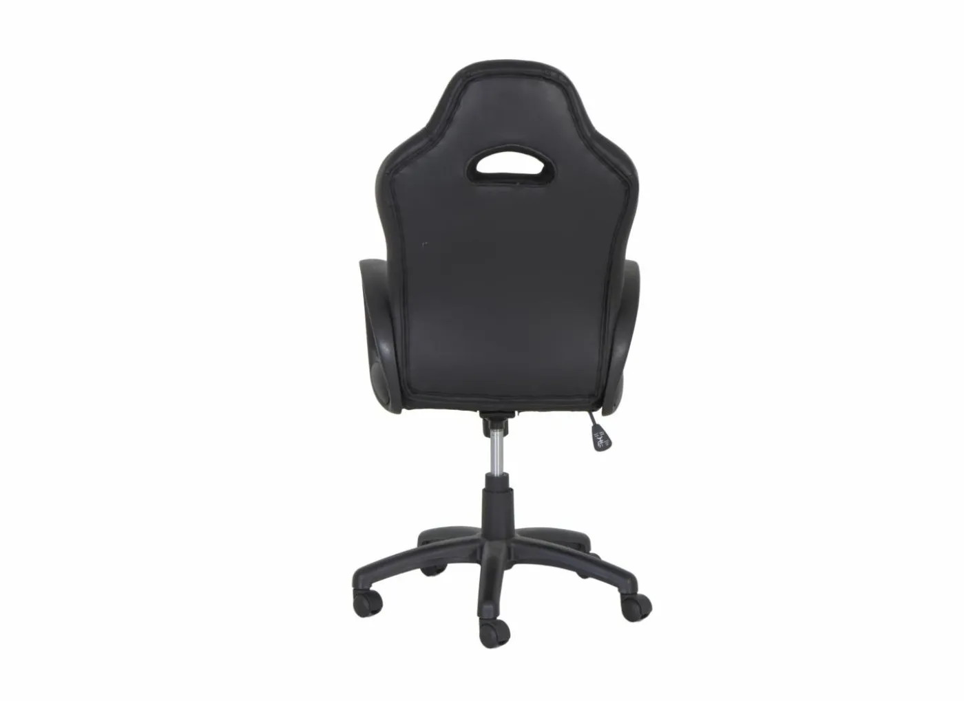 Gamestoel Maquina 60x65x120cm - lederlook - zwart & grijs