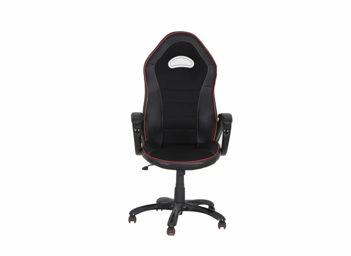 Gamestoel Trooper 67x77x132cm - lederlook - zwart rood