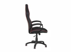Gamestoel Trooper 67x77x132cm - lederlook - zwart rood