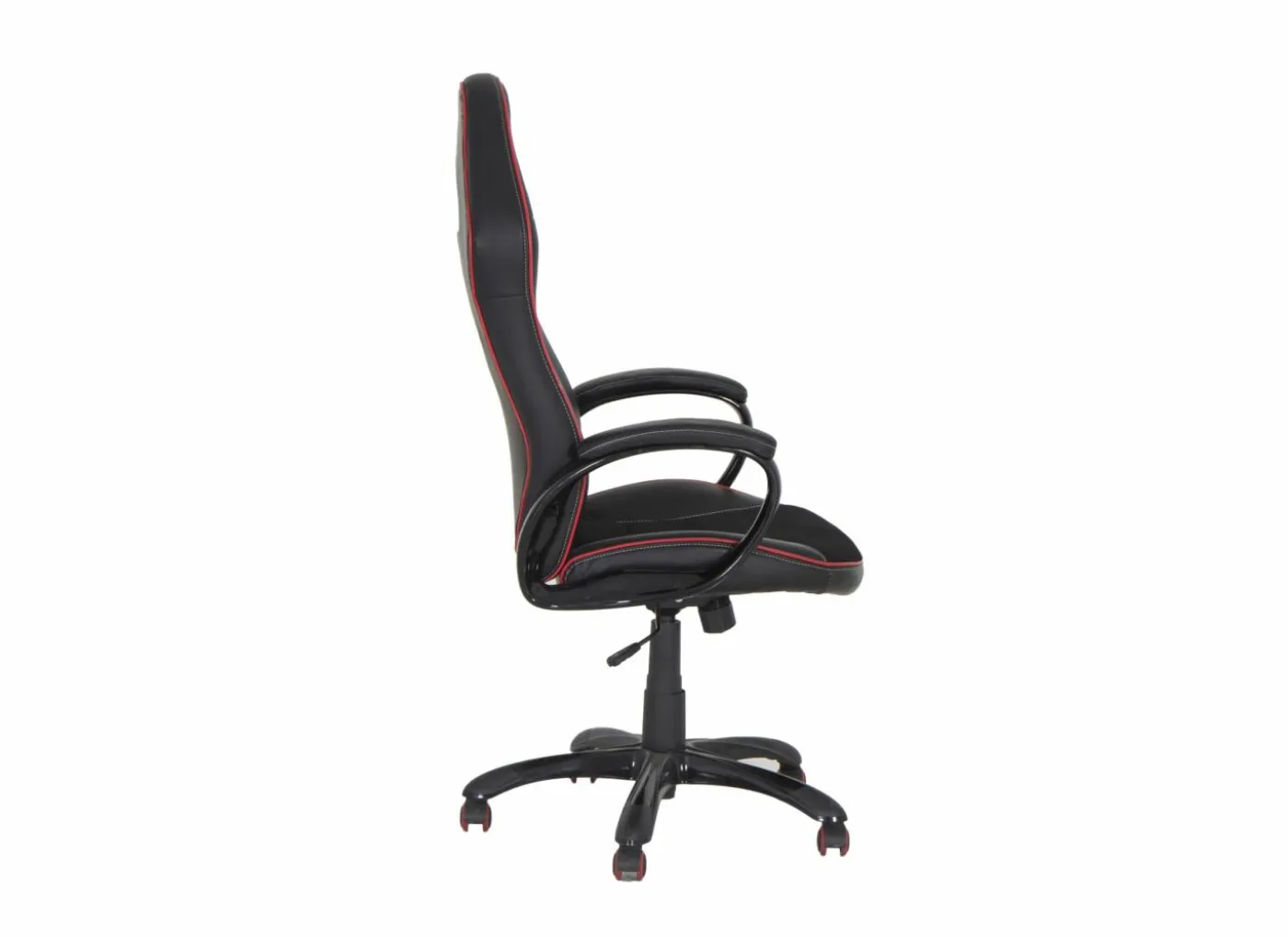 Gamestoel Trooper 67x77x132cm - lederlook - zwart rood