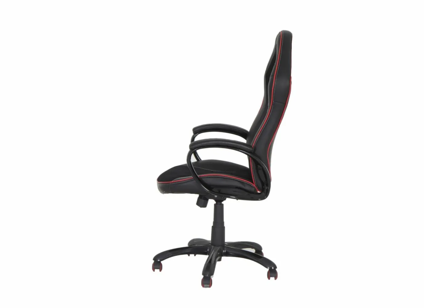 Gamestoel Trooper 67x77x132cm - lederlook - zwart rood