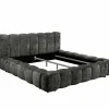 Gestoffeerd bed Bexley 160x200cm - stof - zwart
