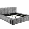 Gestoffeerd bed Bexley 160x200cm - stof - grijs