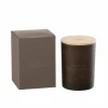 Geurkaars Vanille  H8,5cm 38H - bruin