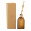 Geurstokjes Santal Satine Ø7,5x27,5cm - glas - oranje
