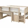 Halfhoogslaper Tempo-Pop 90x190cm - decor - eik & wit