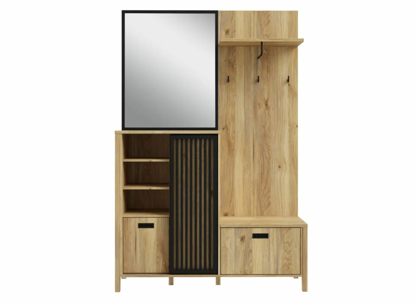 Halkast Jytana 132cm - decor - mauvella eik & zwart