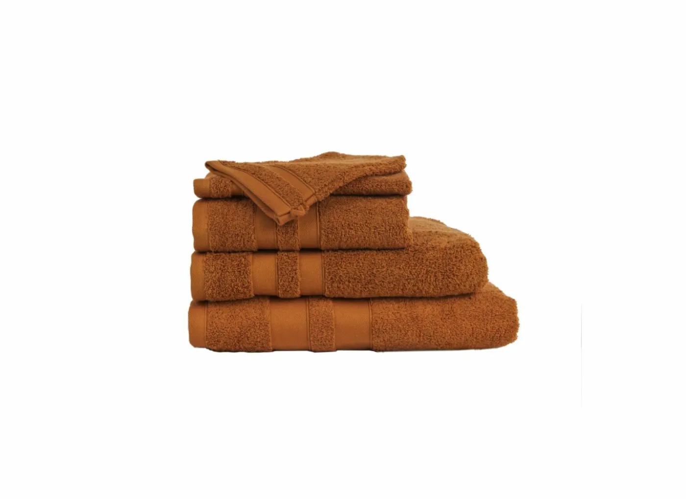 Handdoek Katharina 50x100cm - katoen - whisky