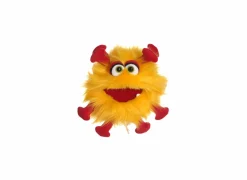 Handpop Gisa Grippchen H25cm - polyester - rood/geel