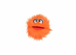 Handpop Klops H20cm - polyester - oranje