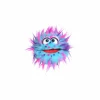 Handpop Plops H20cm - polyester - roze/lila