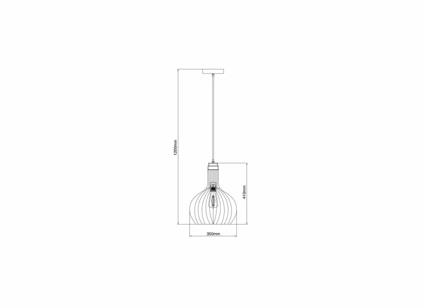 Hanglamp Ø35cm E27