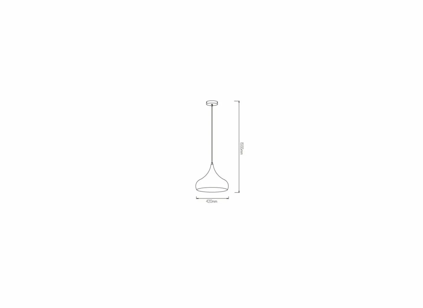 Hanglamp Ø42cm 60W E27