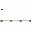 Hanglamp 180cm 10xGU10 - aluminium - brons