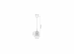 Hanglamp Ø15cm 1x60W
