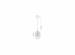 Hanglamp Ø18cm 1x60W