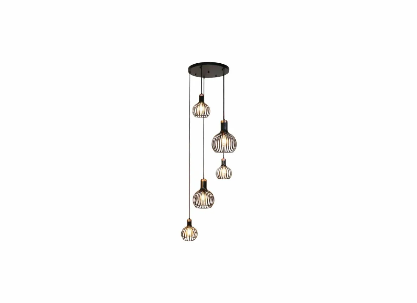 Hanglamp 40cm 5x60W E27