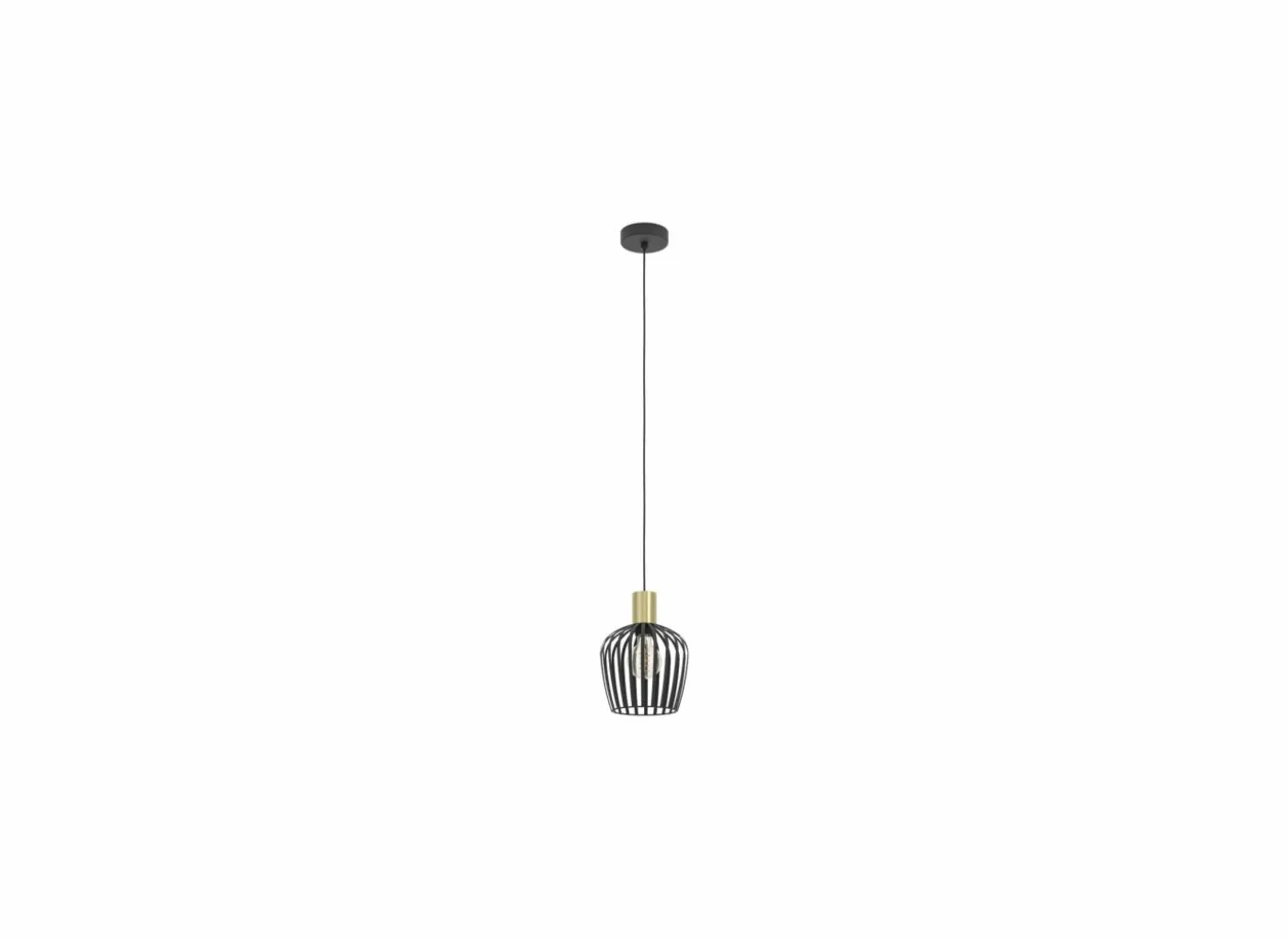 Hanglamp Empoli Ø20cm 40W E27 staal zwart