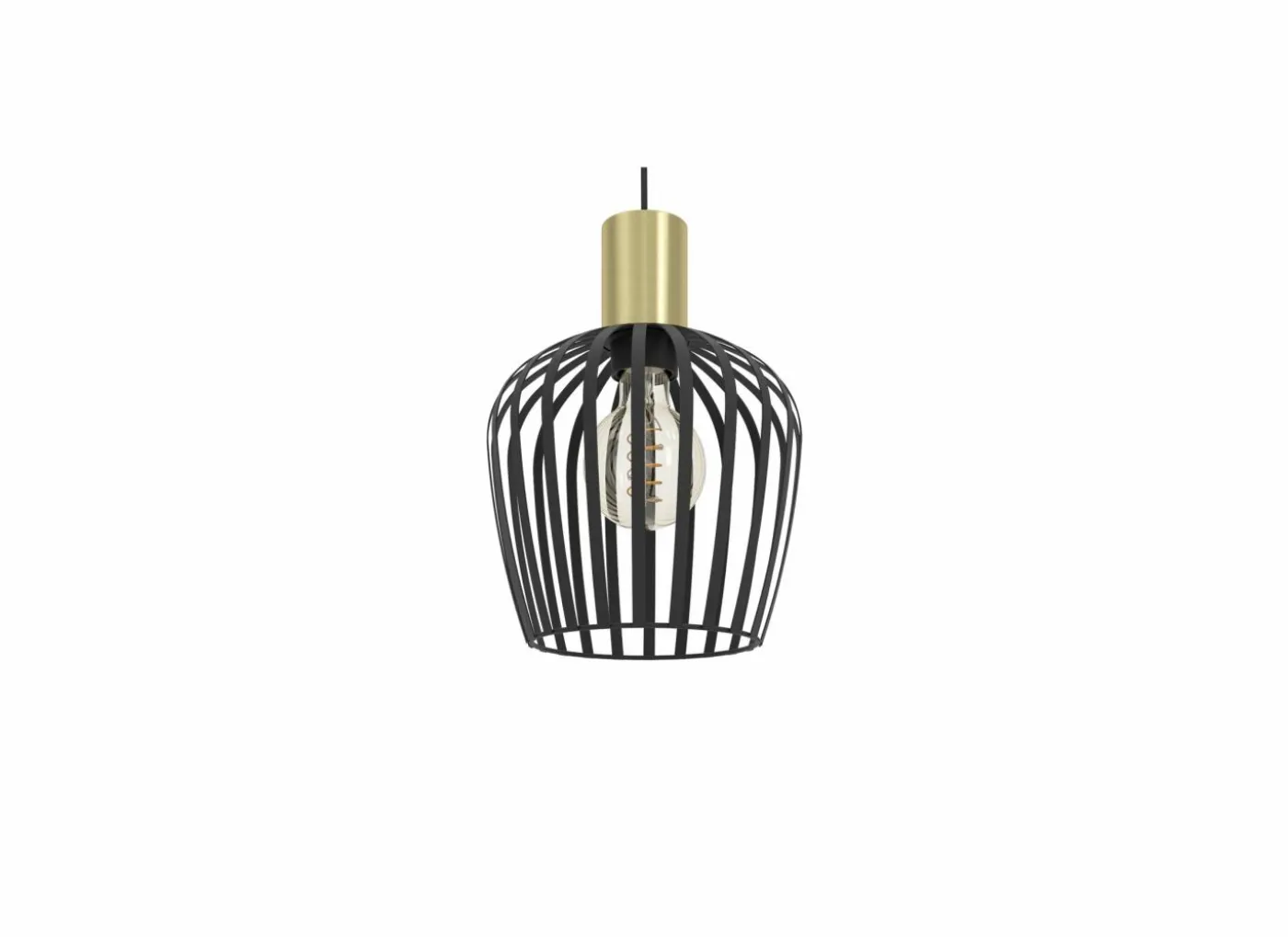 Hanglamp Empoli Ø20cm 40W E27 staal zwart