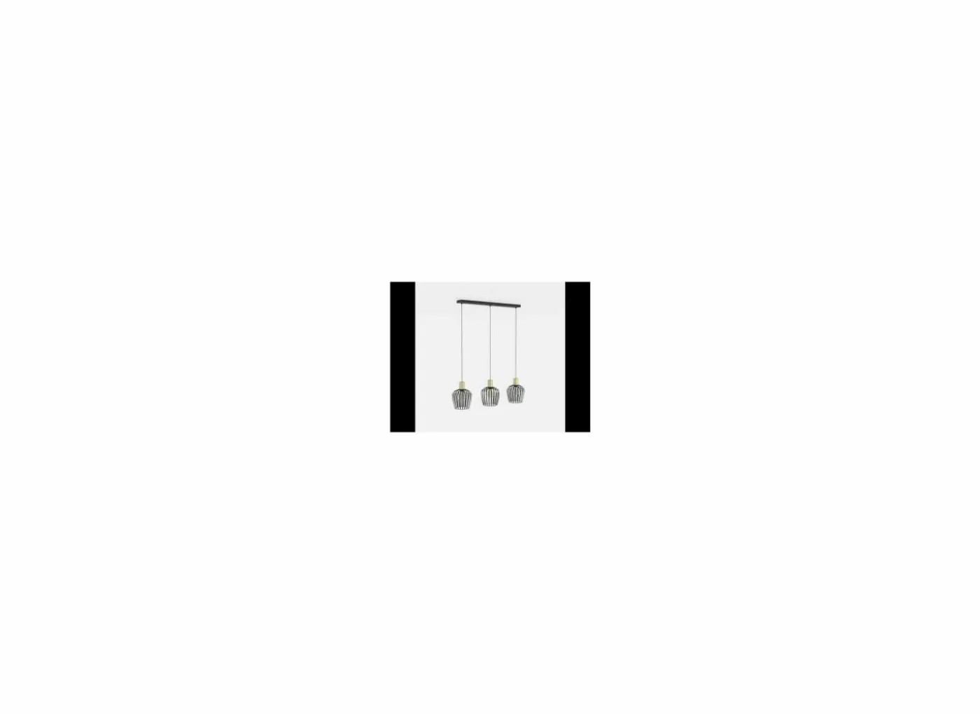 Hanglamp Empoli 90x20cm 40W E27 staal zwart