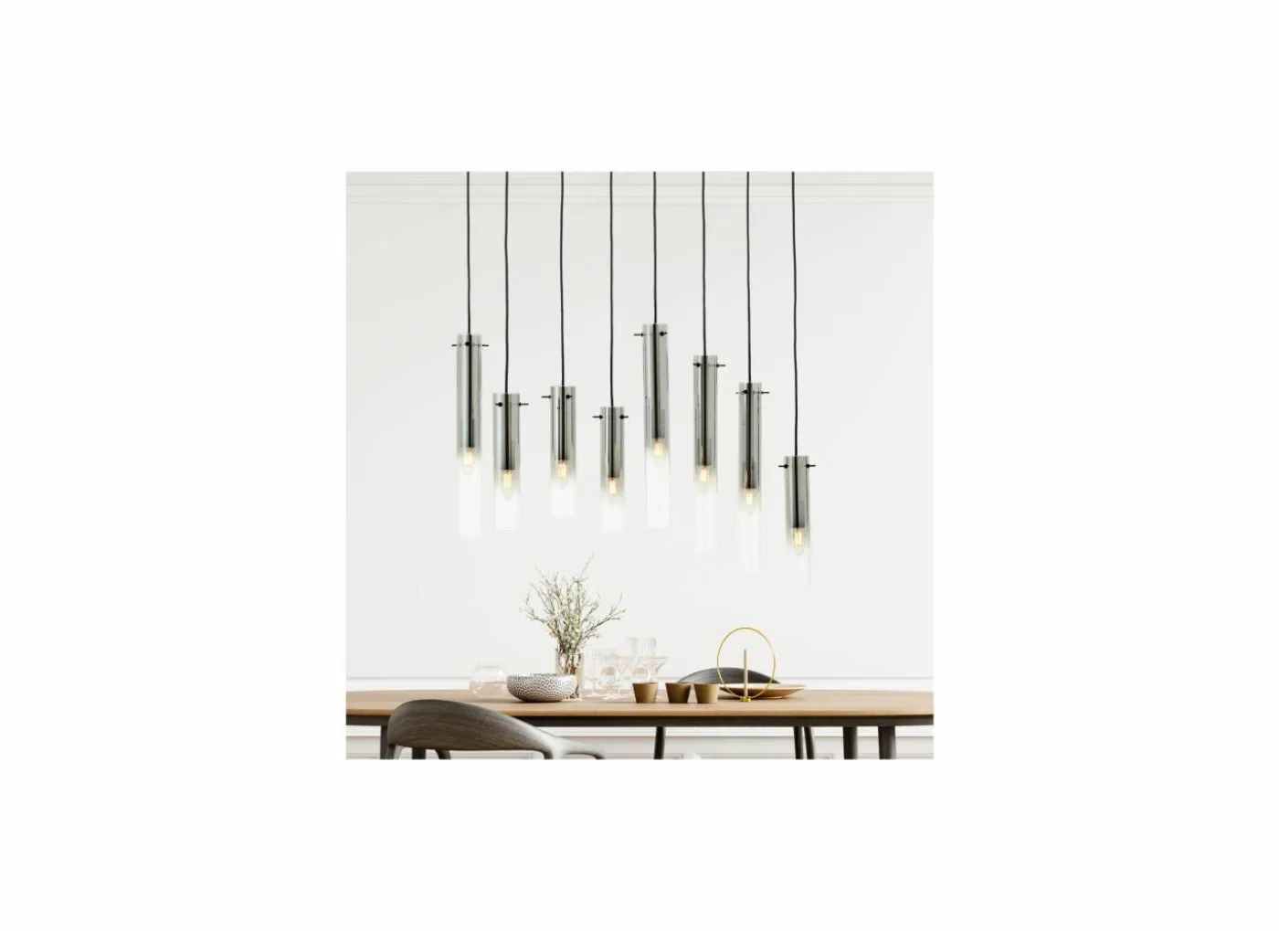 Hanglamp Glasini 80x30cm 8x25W E14