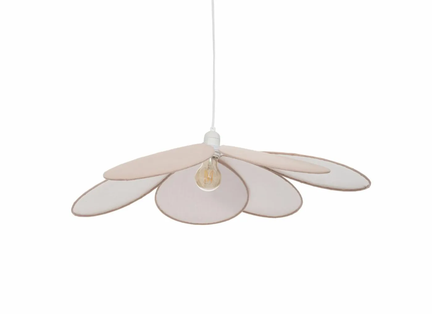 Hanglamp kinderkamer Bloemblaadjes Ø72cm - stof - roze