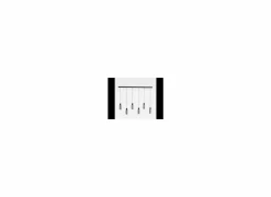 Hanglamp Maione 138x14cm 4W E27 staal zwart