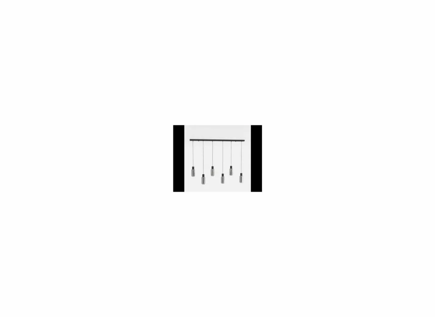 Hanglamp Maione 138x14cm 4W E27 staal zwart