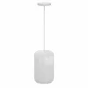 Hanglamp Tobie Ø25cm - katoen/staal - wit
