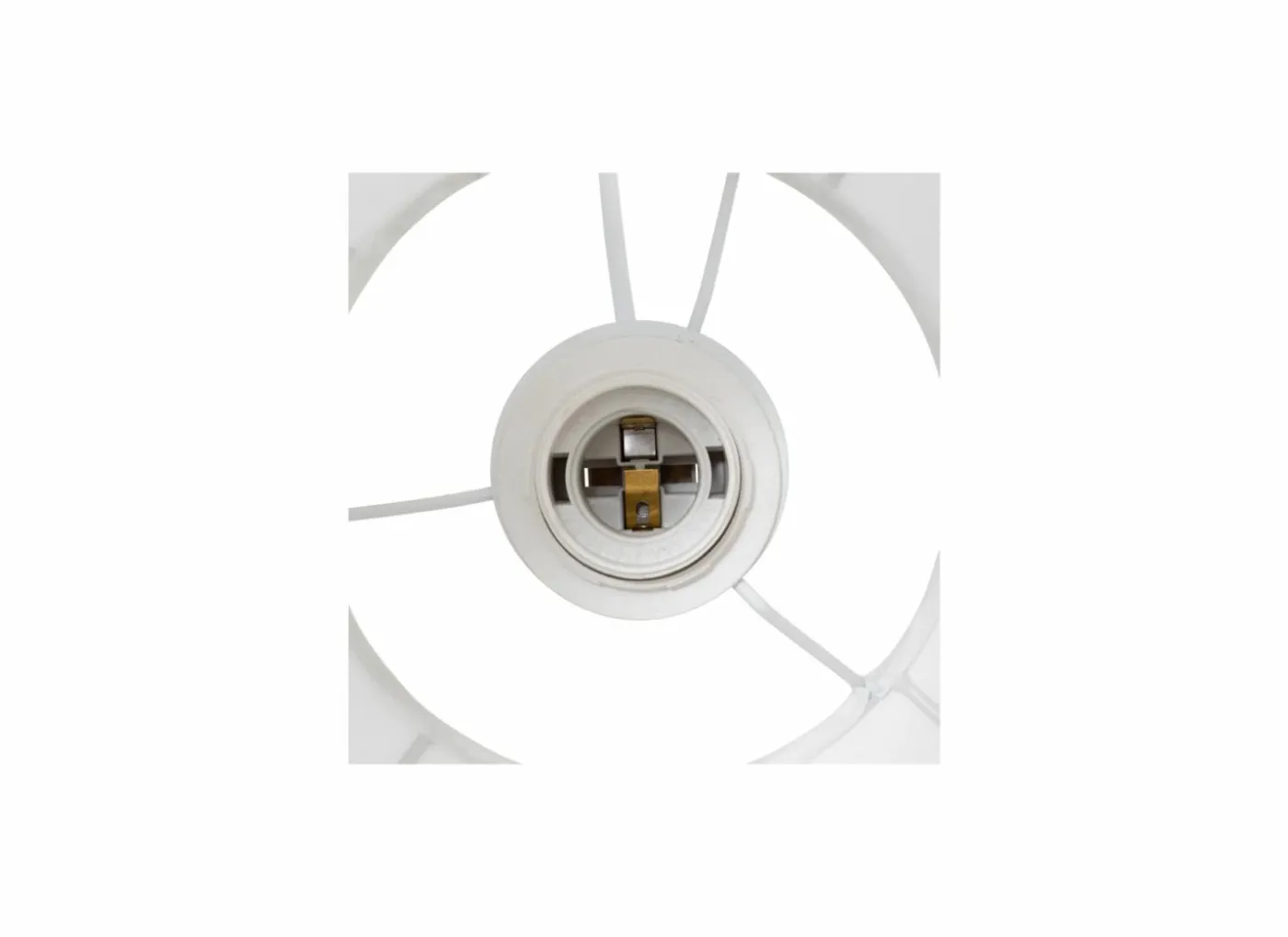 Hanglamp Tobie Ø25cm - katoen/staal - wit
