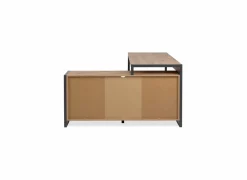 Hoekbureau Denver 139x142x75cm - decor - artisanale eik & antraciet
