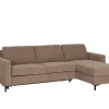 Hoeksalon Alea 291x190cm - stof - siena met bedfunctie & opbergruimte