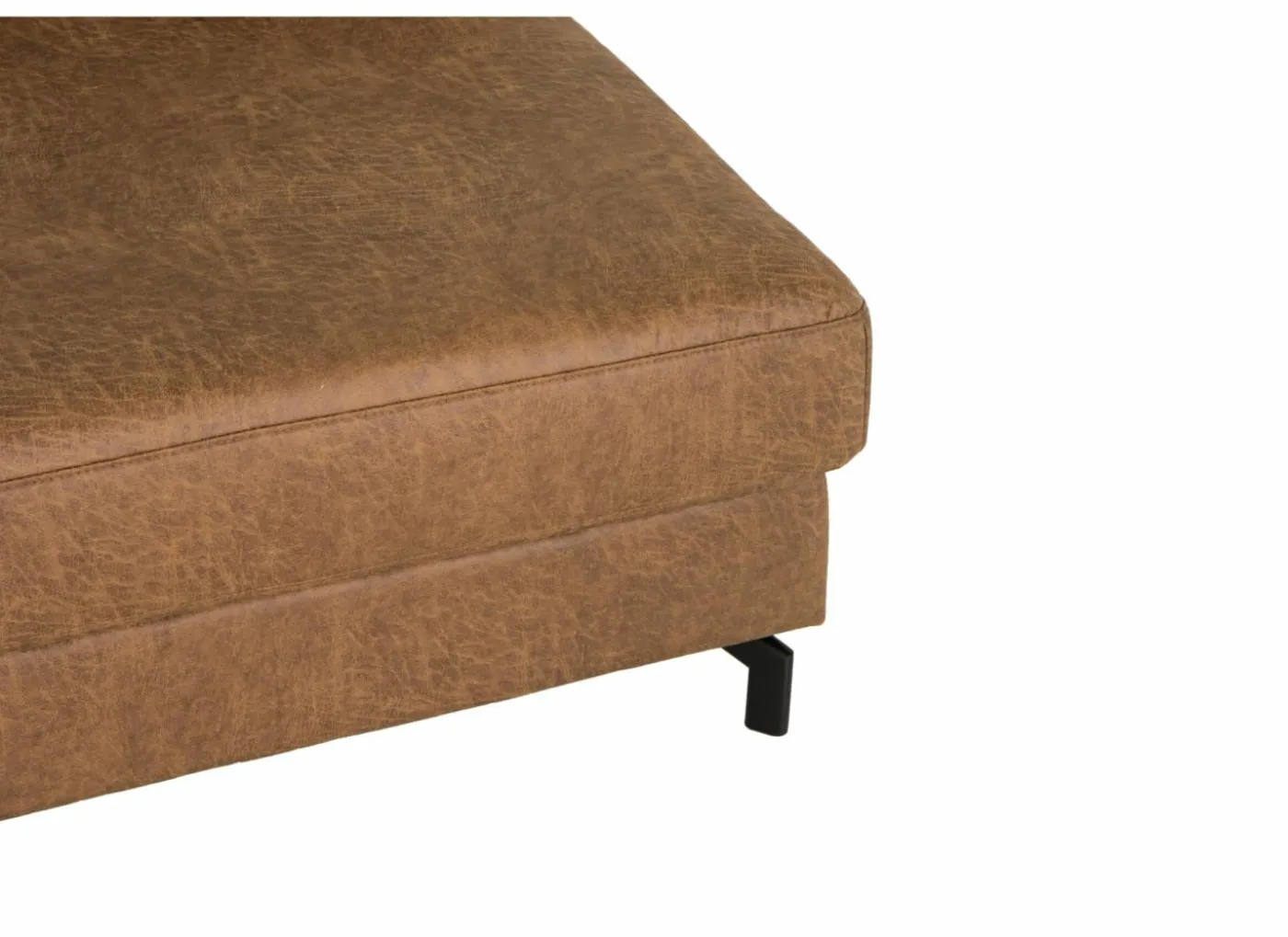Hoeksalon Alicante 373x228cm - stof - cognac