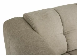 Hoeksalon Alps 322x158cm - stof - beige