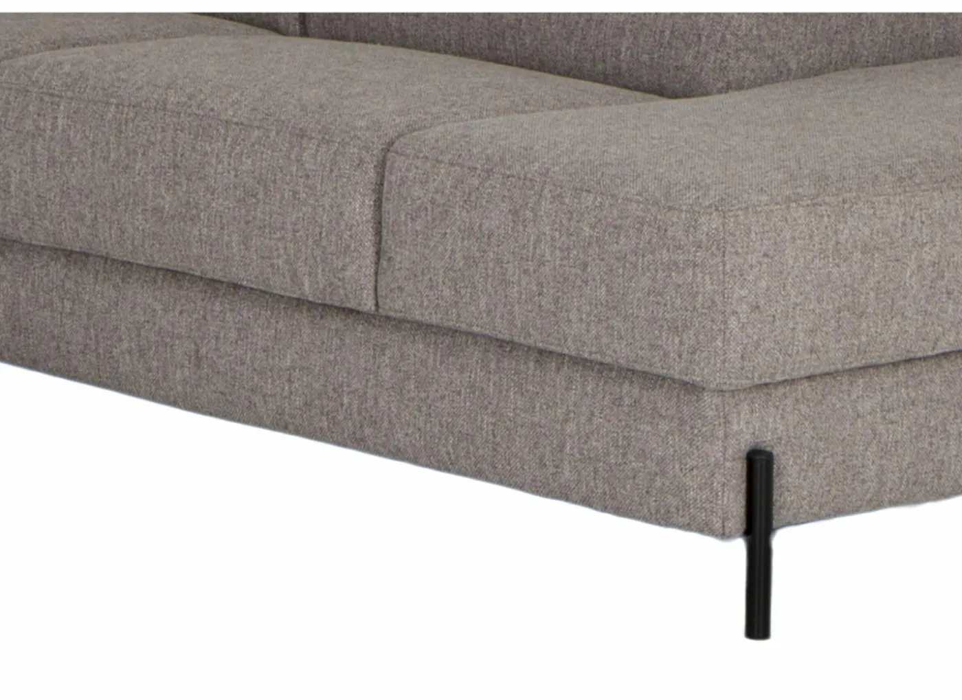 Hoeksalon Arkon 296x238cm - stof - taupe met relax