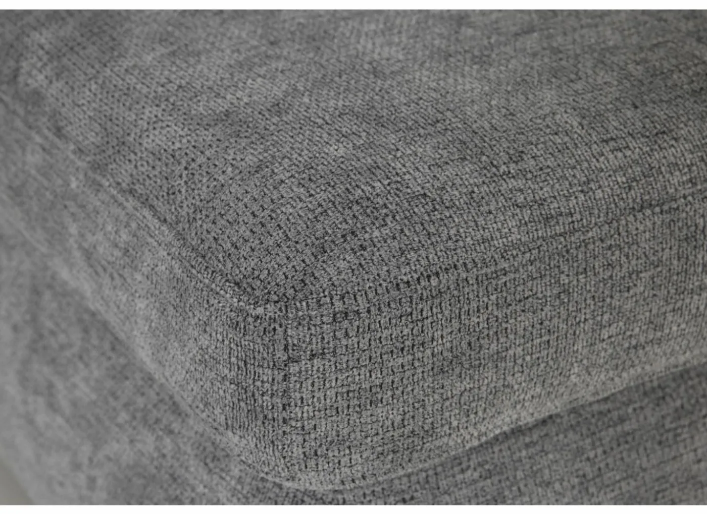 Hoeksalon Artus 371x260cm - stof - grijs met bedfunctie & opbergruimte