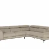 Hoeksalon Arya 293x241cm - stof - grijs