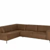 Hoeksalon Brenda 275x210cm - stof - cognac