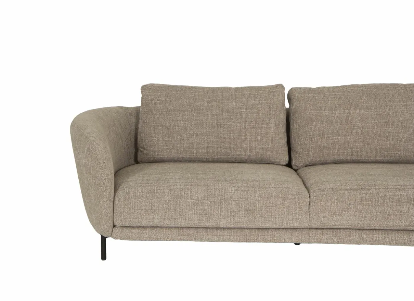 Hoeksalon Carre 311x154cm - stof - beige