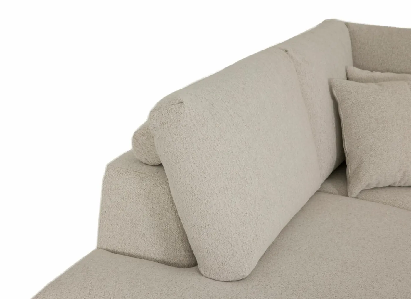 Hoeksalon Celaya 298x223cm - stof - ecru