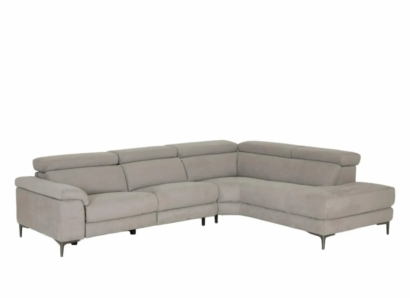Hoeksalon Cell 295x232cm - stof - grijs