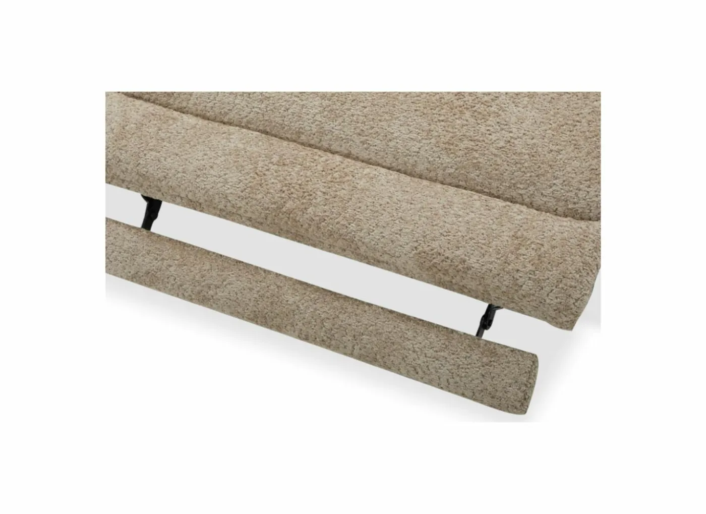 Hoeksalon Cine 277x168cm - stof - taupe met relax