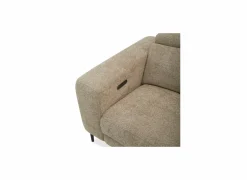 Hoeksalon Cine 277x168cm - stof - taupe met relax