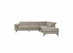 Hoeksalon Condor 283x89cm - stof - champagne